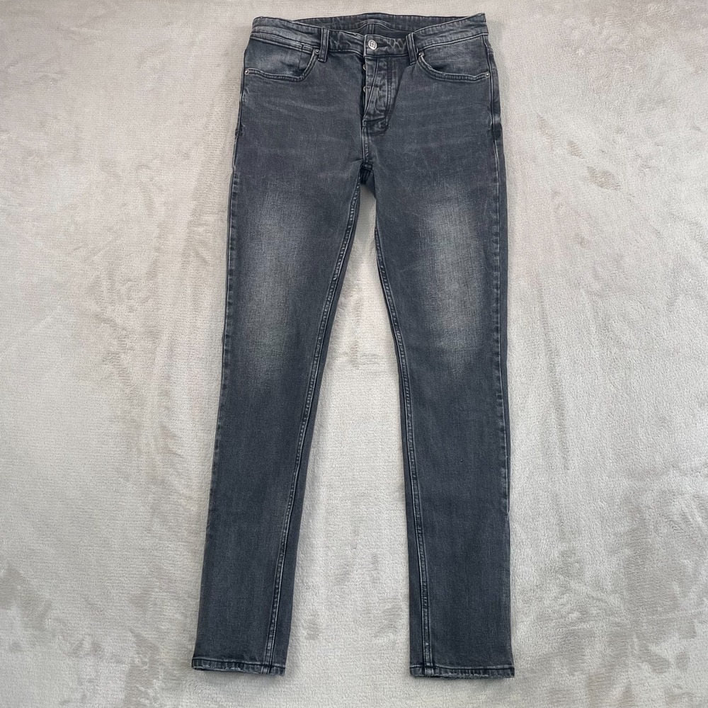 Ksubi Van Winkle Angst Jeans Mens 32x32 (Tag 34) Charcoal Black Skinny Fit $240